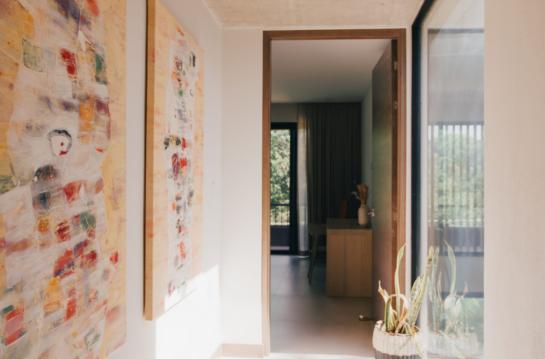 Art and hallway